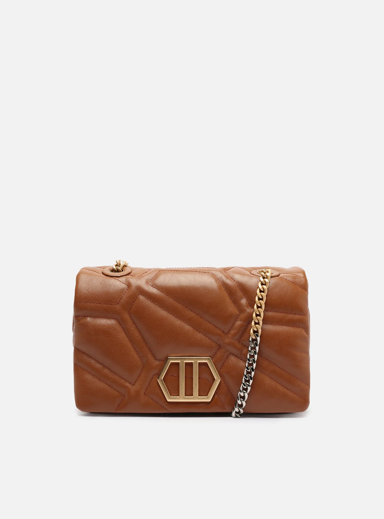 Bolsa Tiracolo Marrom Couro Emma Média