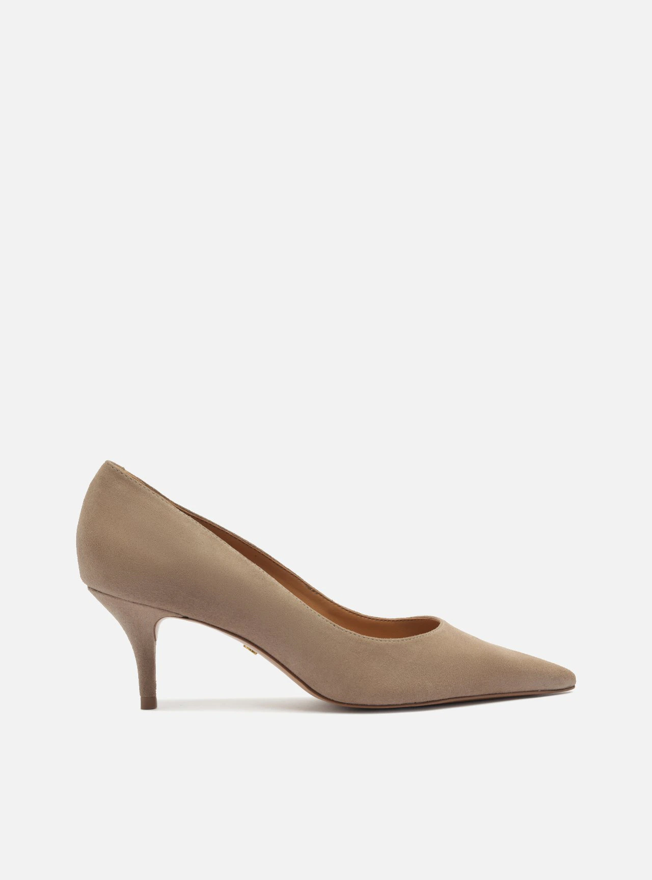 Scarpin Cinza Camurça Salto Fino Essencial 60