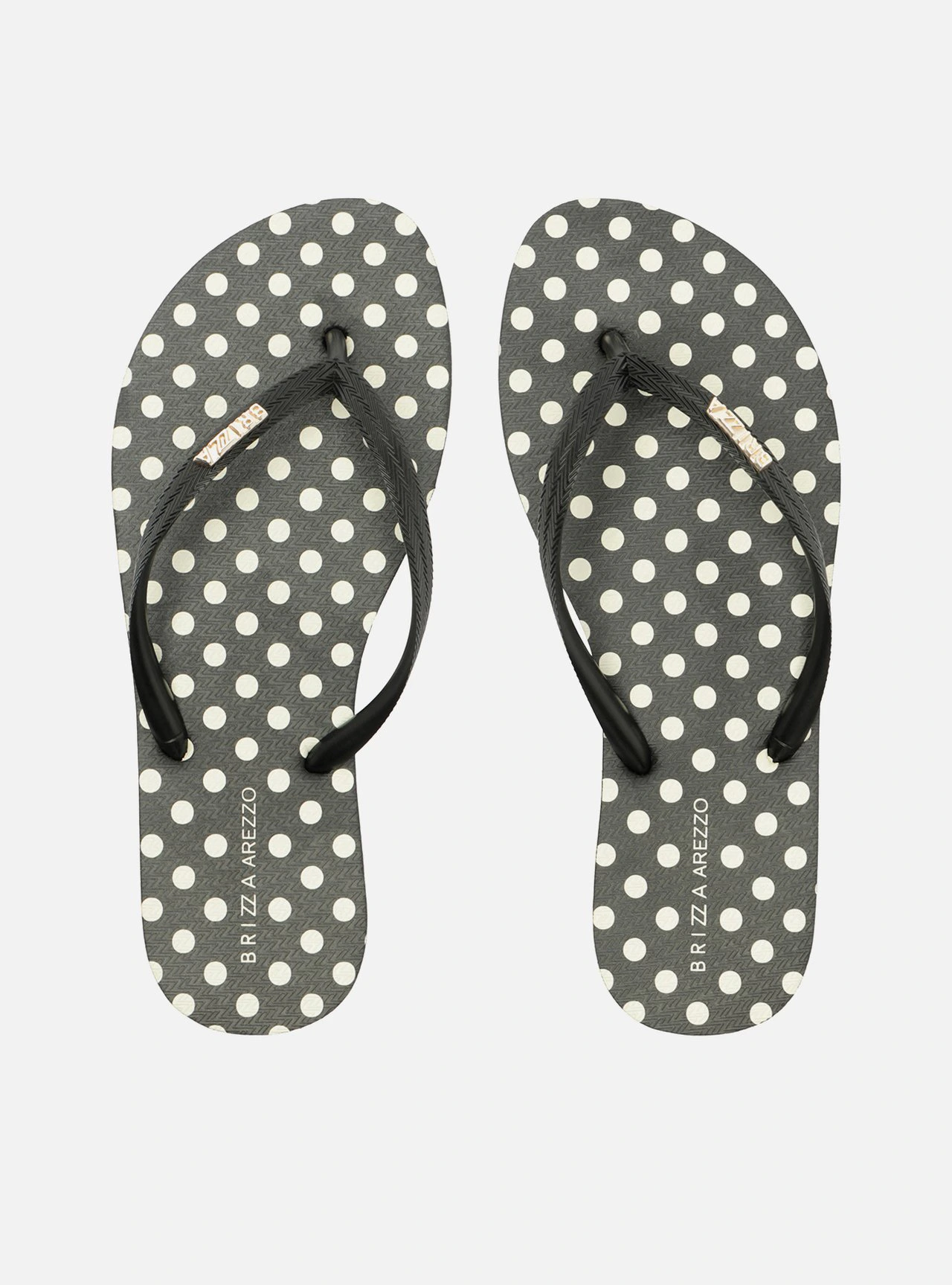 Chinelo de Dedo Preto Poá Brizza