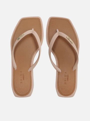 Chinelo de Dedo Rosa Recouro Square Brizza