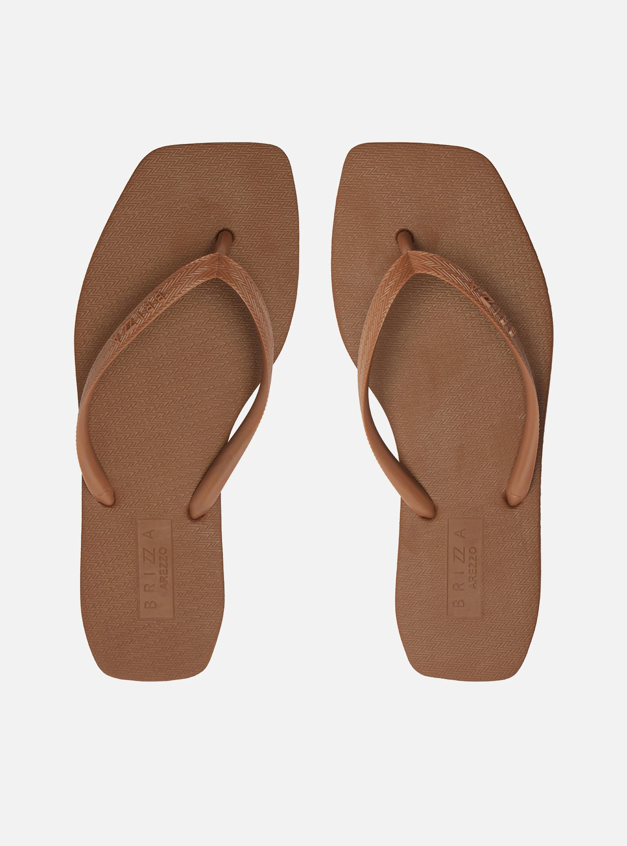 Chinelo de Dedo Marrom Básico Square Brizza
