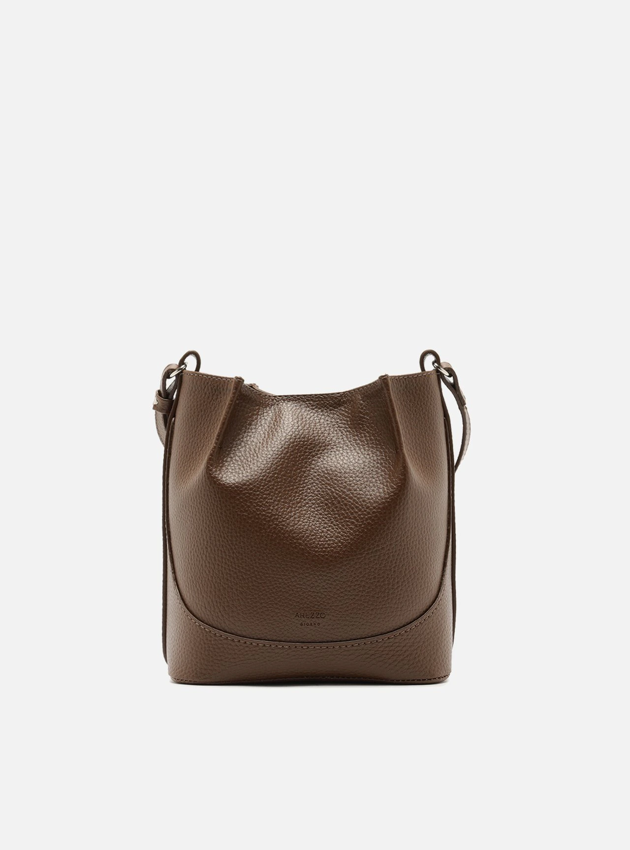 Bolsa Bucket Marrom Pequena Granulada