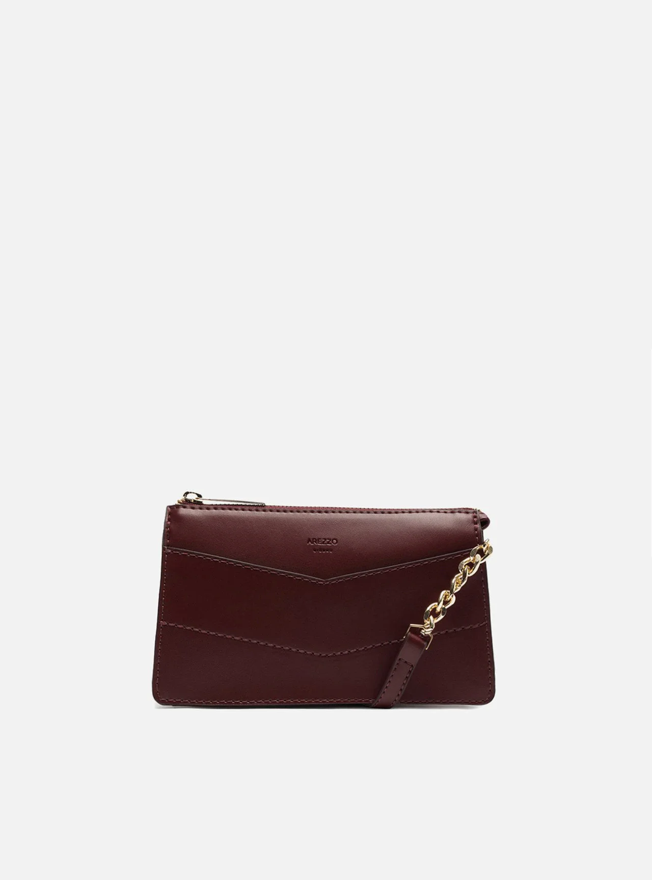 Bolsa Tiracolo Vinho Pequena Costuras