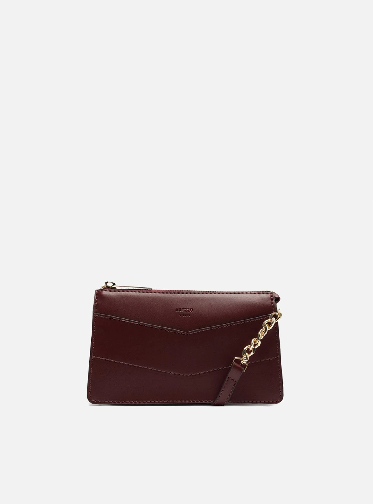Bolsa Tiracolo Vinho Pequena Costuras