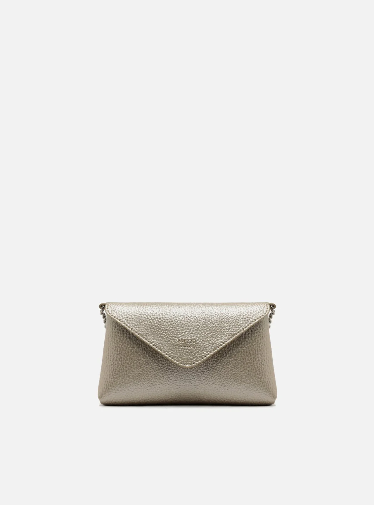 Bolsa Tiracolo Dourada Giorno Pequena Envelope