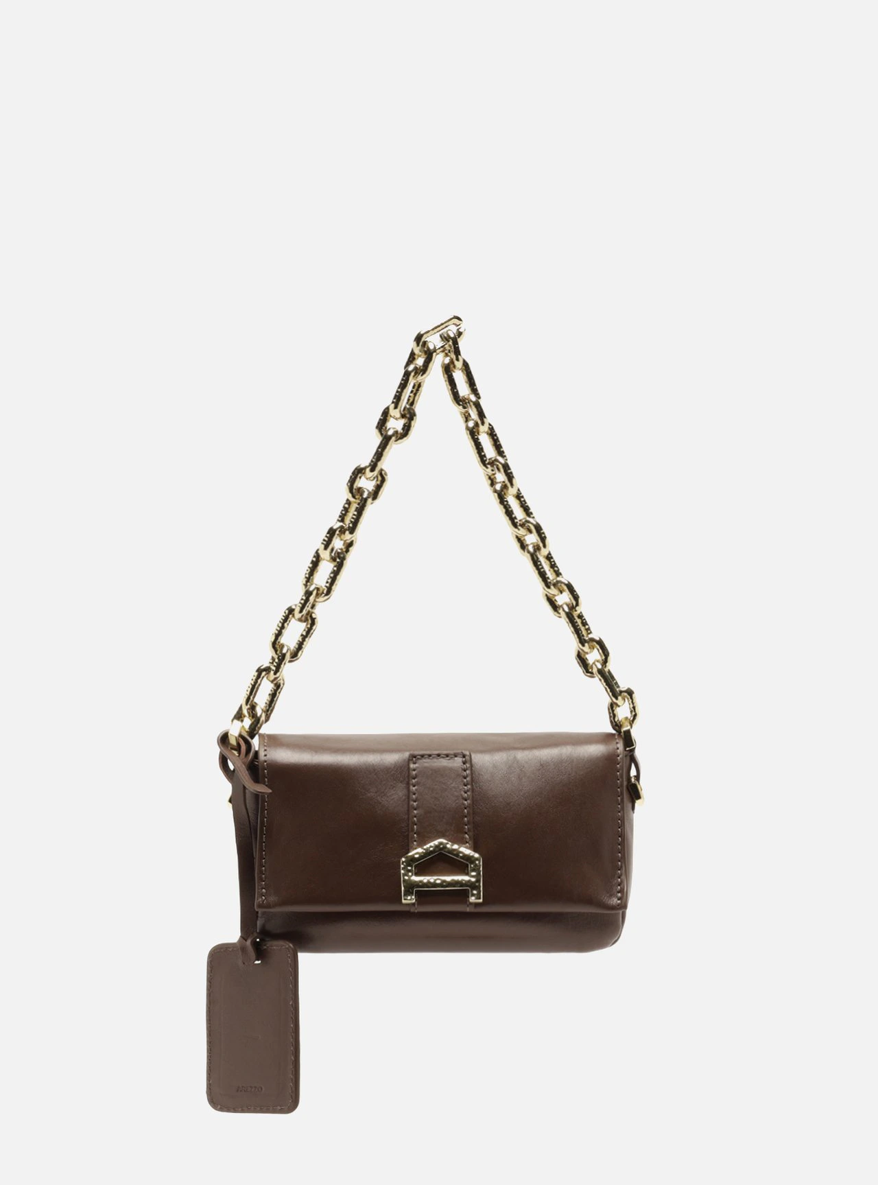 Bolsa Tiracolo Marrom Couro Pequena