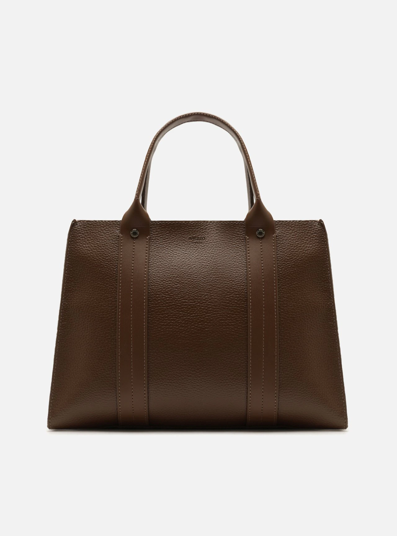 Bolsa Tote Marrom Grande Granulada