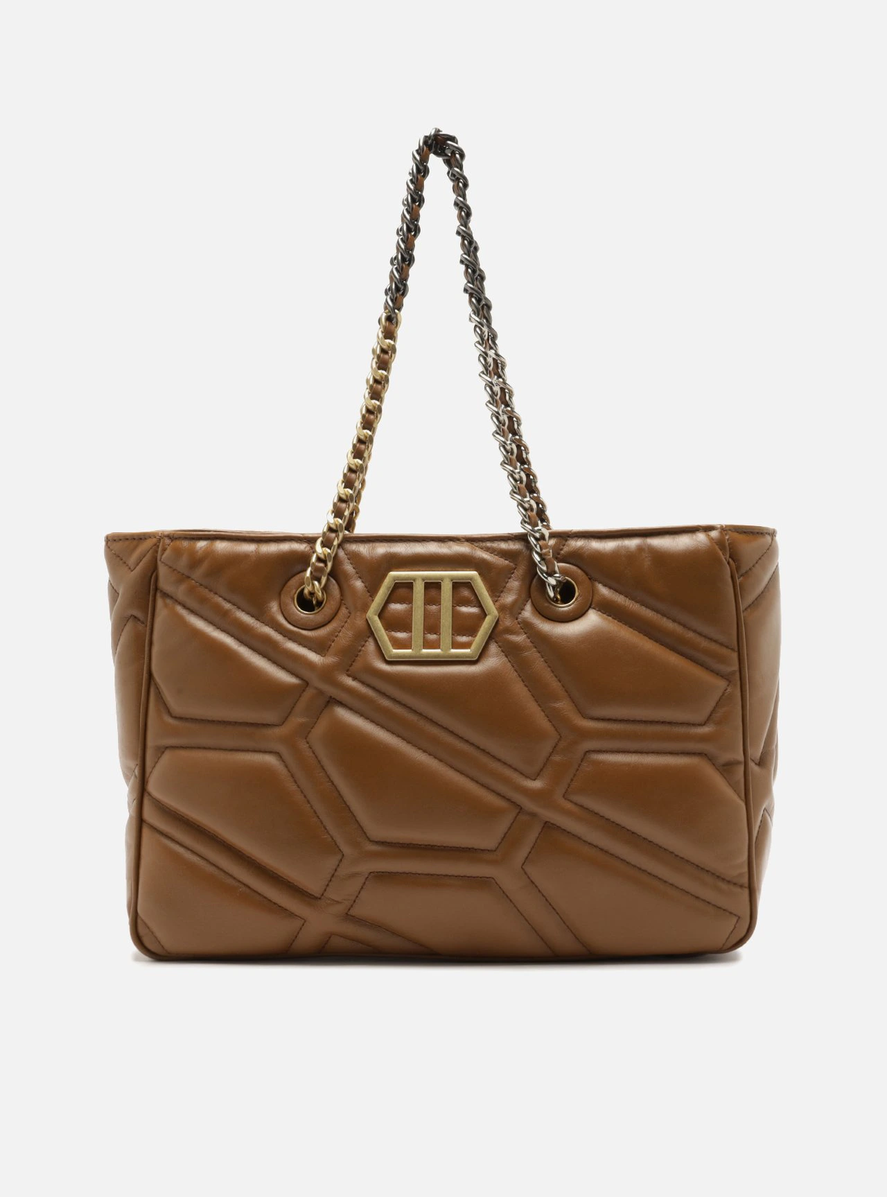 Bolsa Shopping Marrom Couro Emma Grande