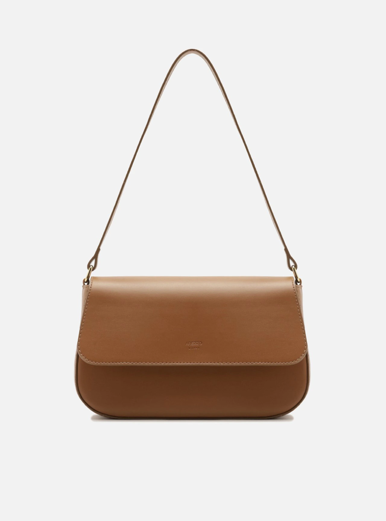 Bolsa Shoulder Marrom Média Metais
