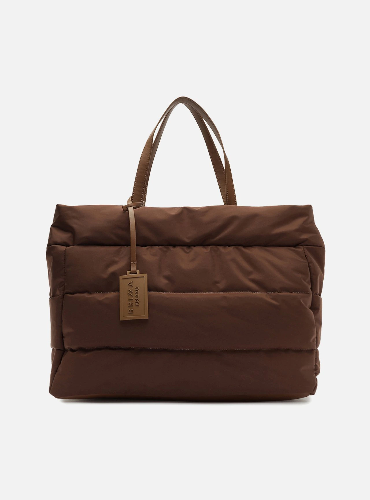 Bolsa Shopping Marrom Grande Matelassê Brizza