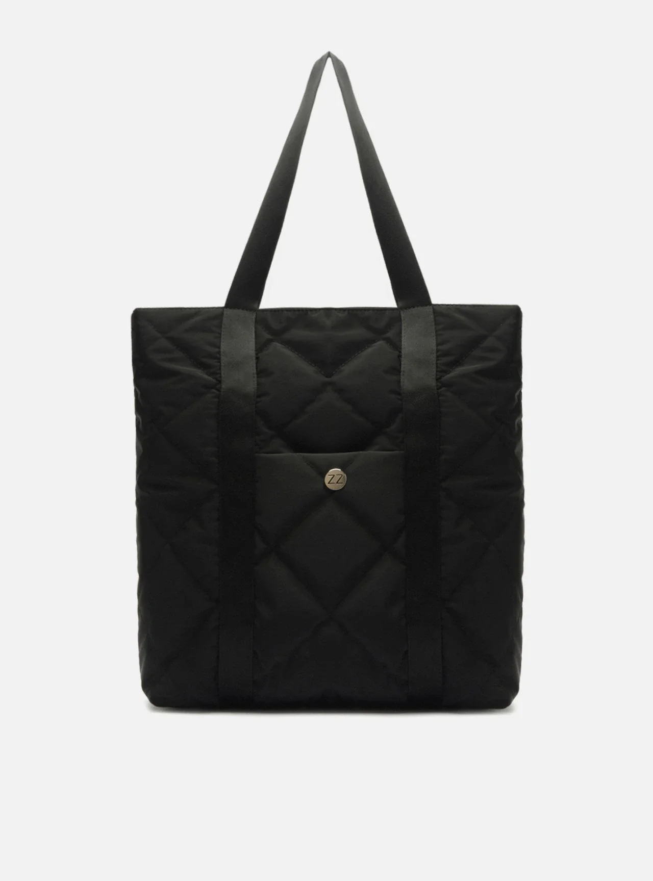 Bolsa Shopping Preta Grande Matelassê Brizza