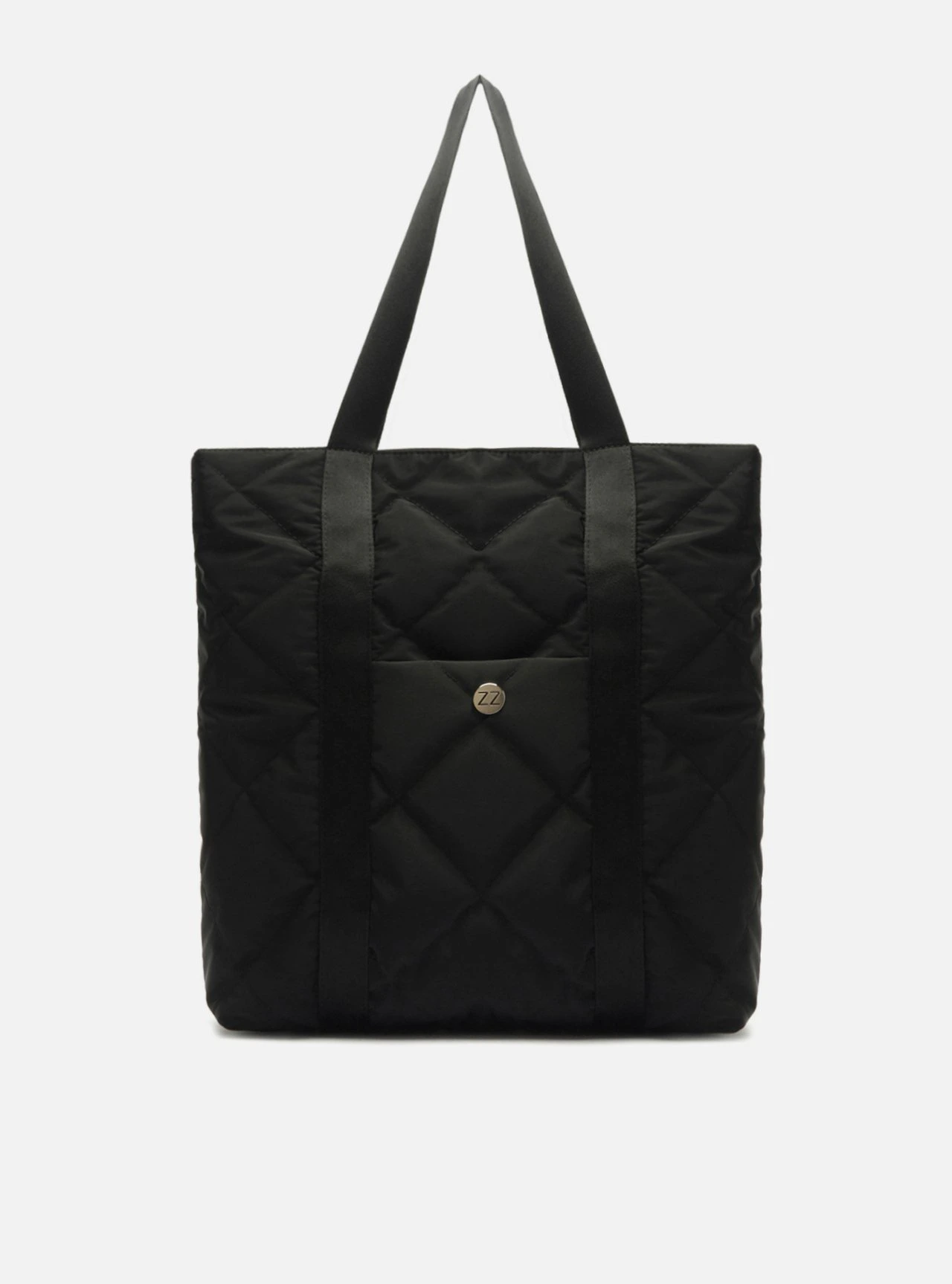 Bolsa Shopping Preta Grande Matelassê Brizza