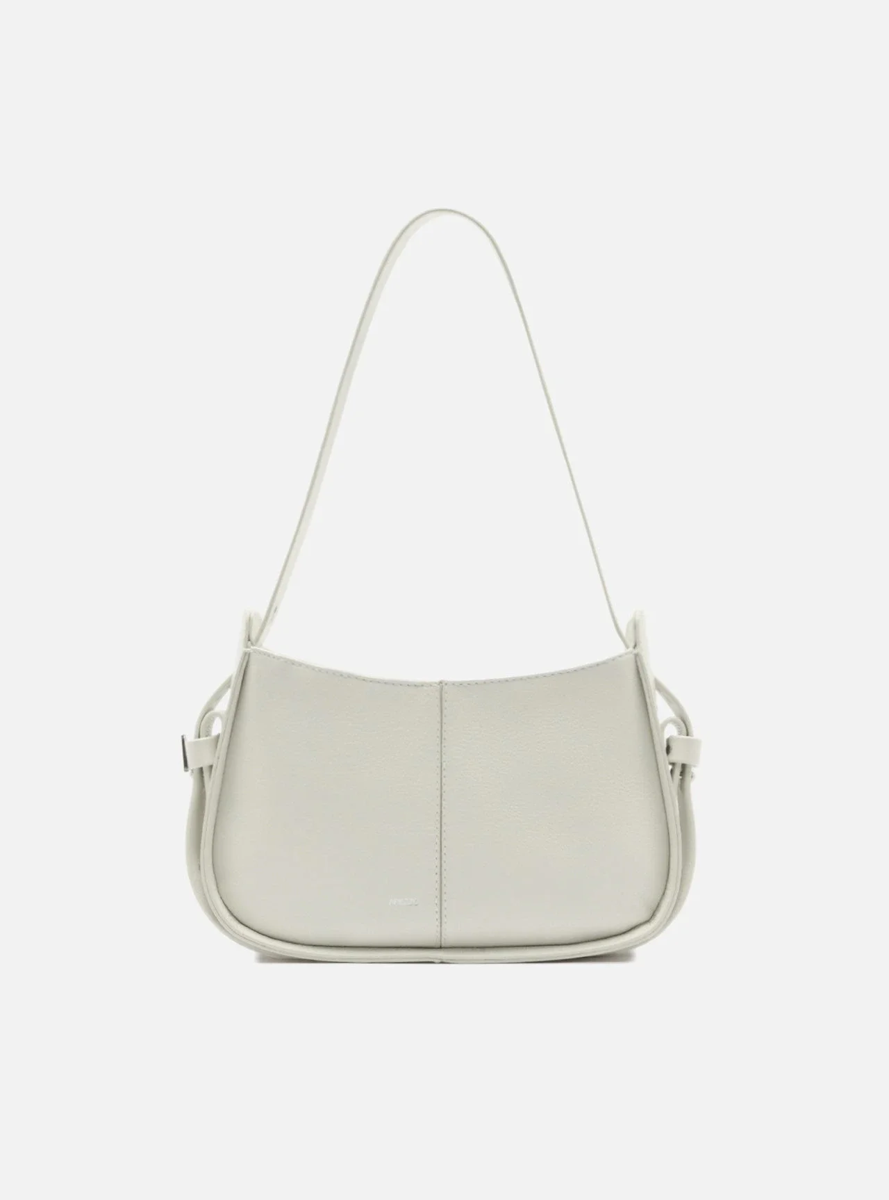 Bolsa Hobo Branca Couro Média