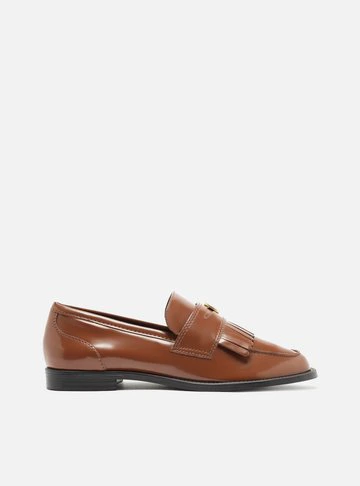 Mocassim Marrom Bico Redondo Barbicacho