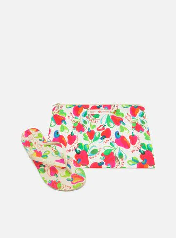 Chinelo de Dedo Branco Caju Collab Loccitane