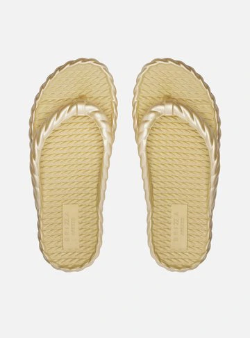 Chinelo de Dedo Dourado Marrocos La Sirene