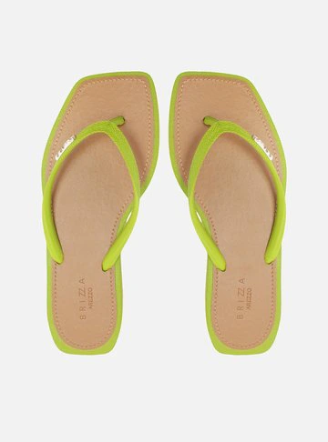 Chinelo de Dedo Verde Recouro Square Brizza