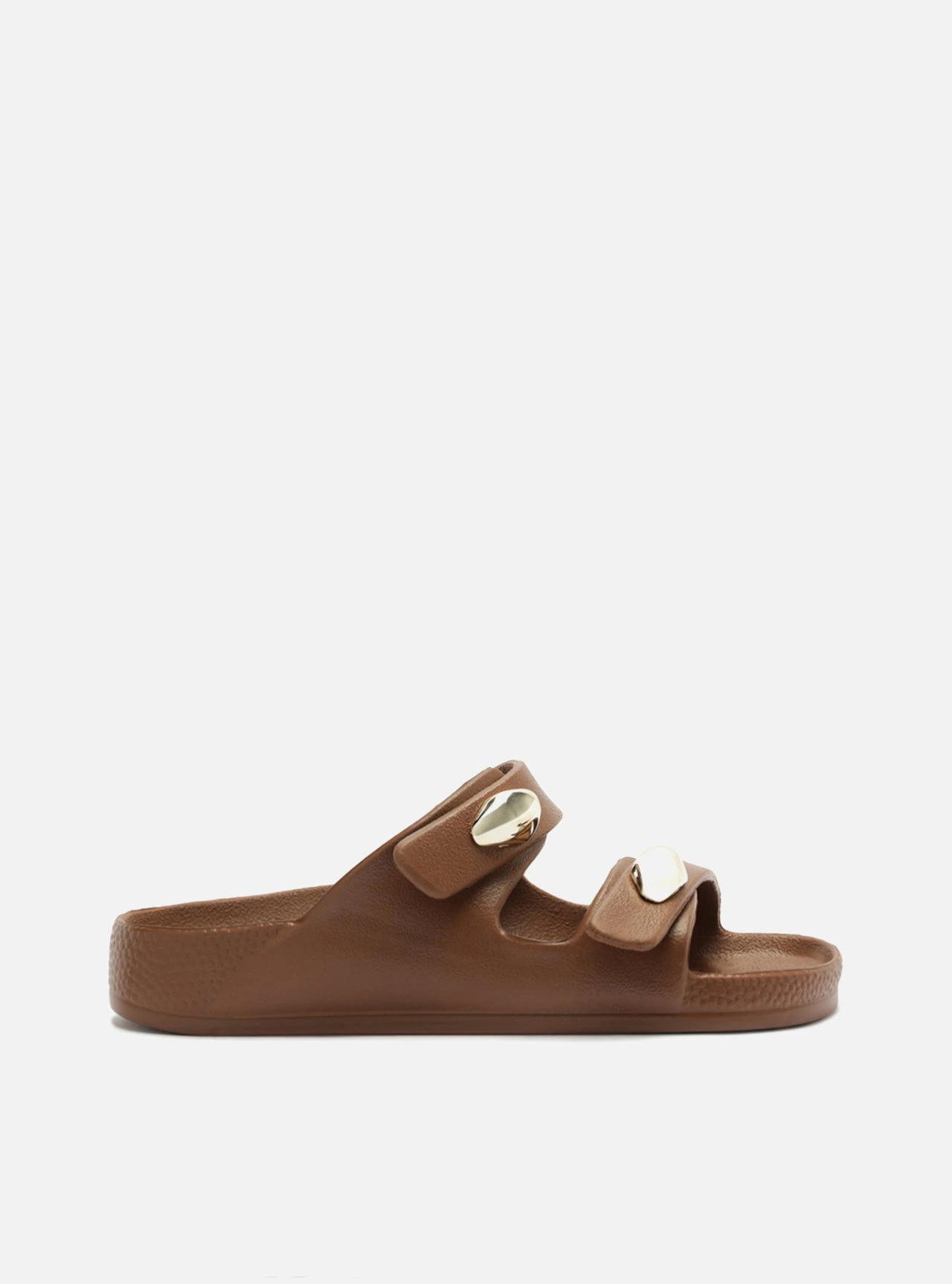 Sandália Papete Marrom Flatform Brizza