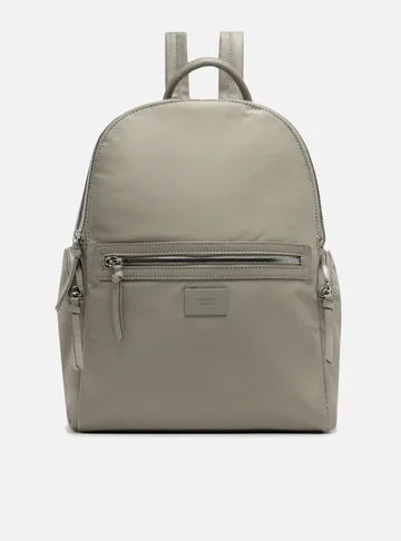 Mochila Nylon Grande Cinza