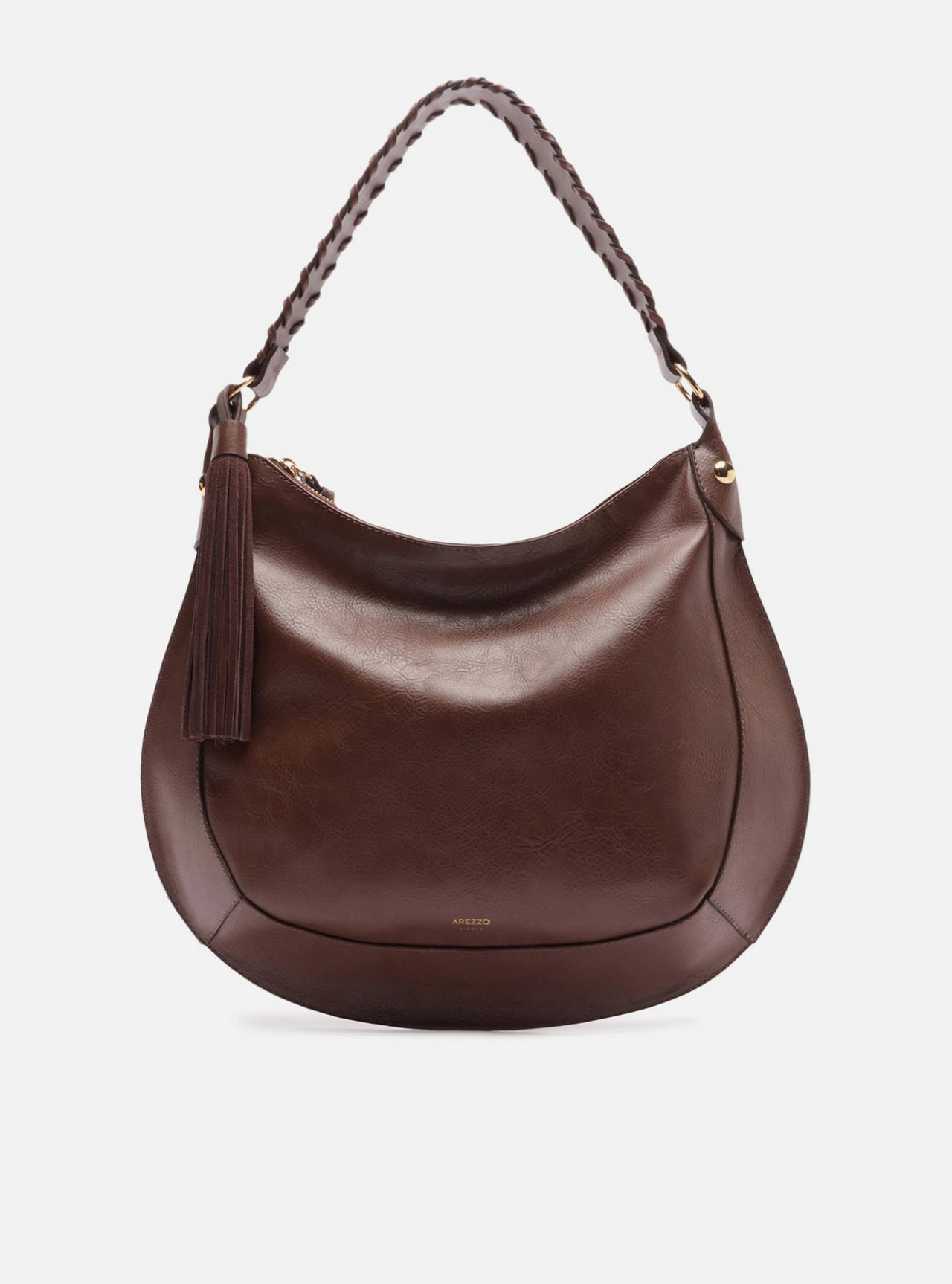 Bolsa Hobo Marrom Grande
