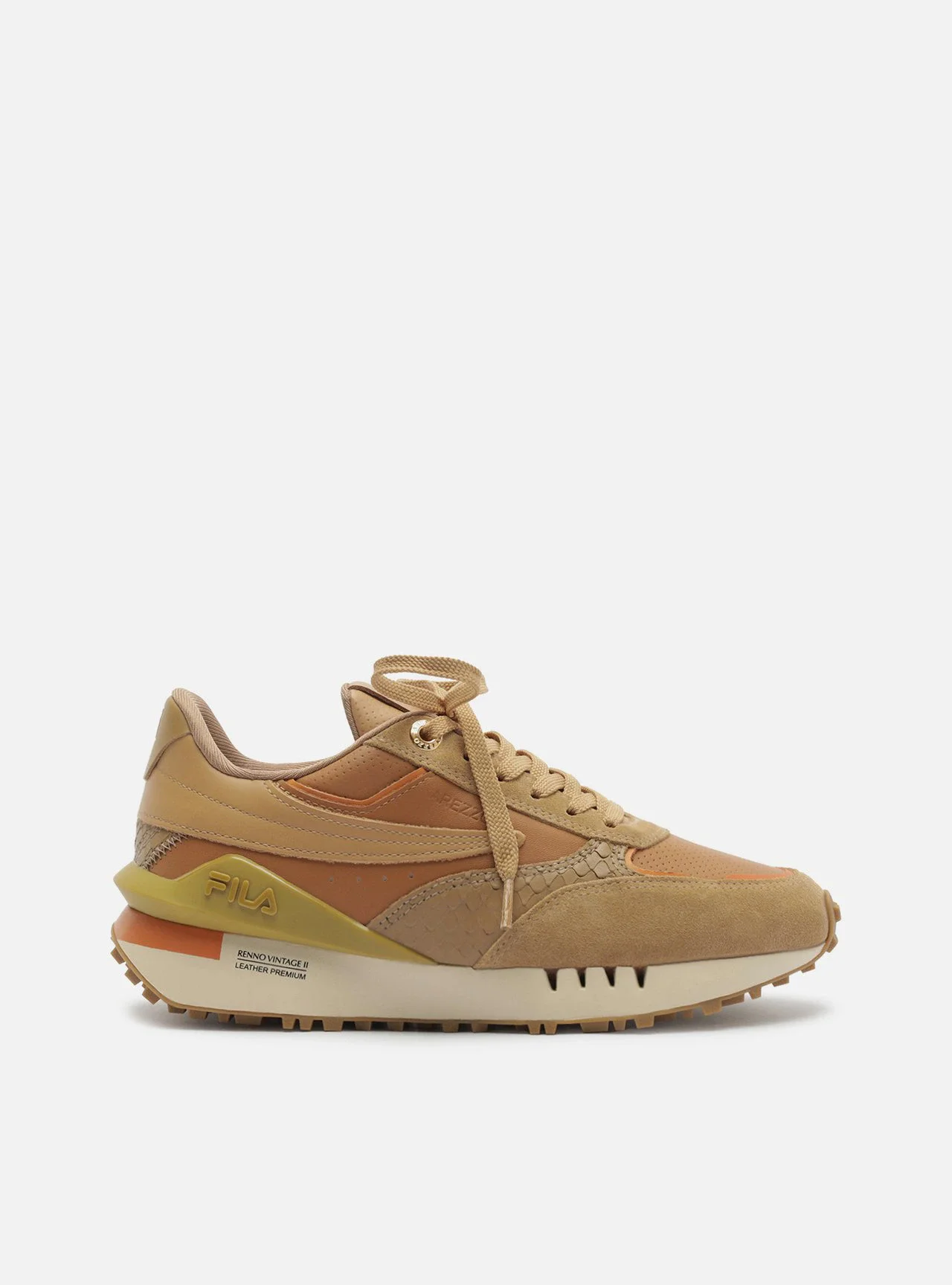 Tênis Marrom Solado Esportivo Suede Fila
