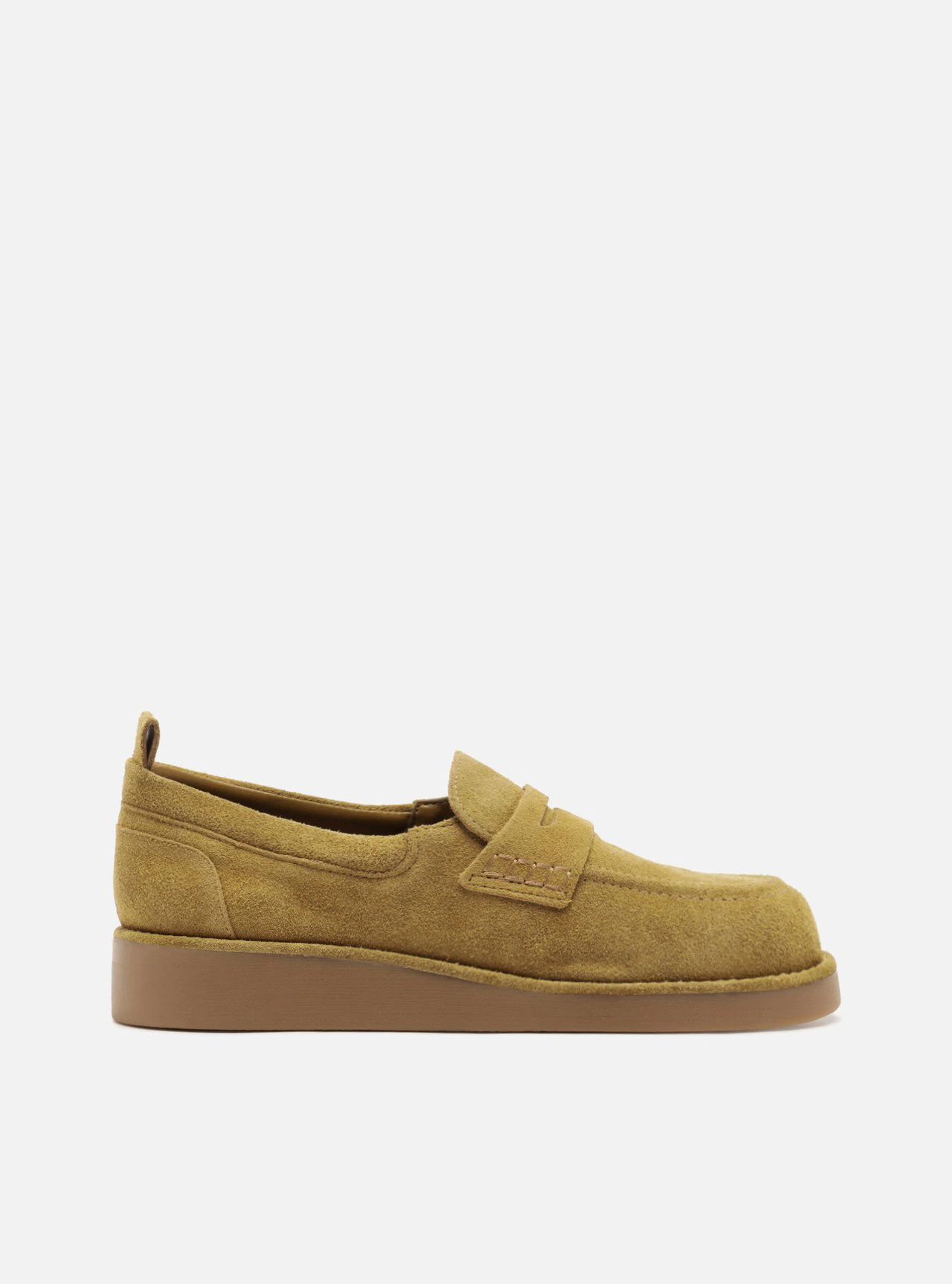 Mocassim Marrom Acamurçado Flatform Tira