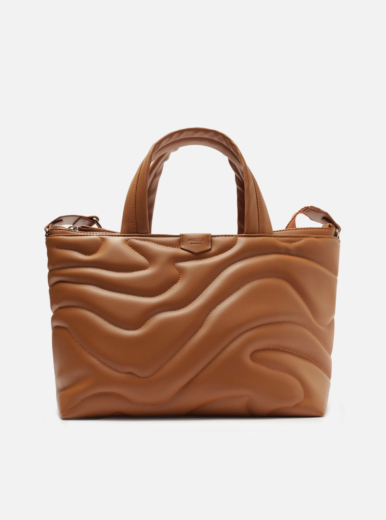Bolsa Tote Marrom Grande Matelassê Alça Tiracolo