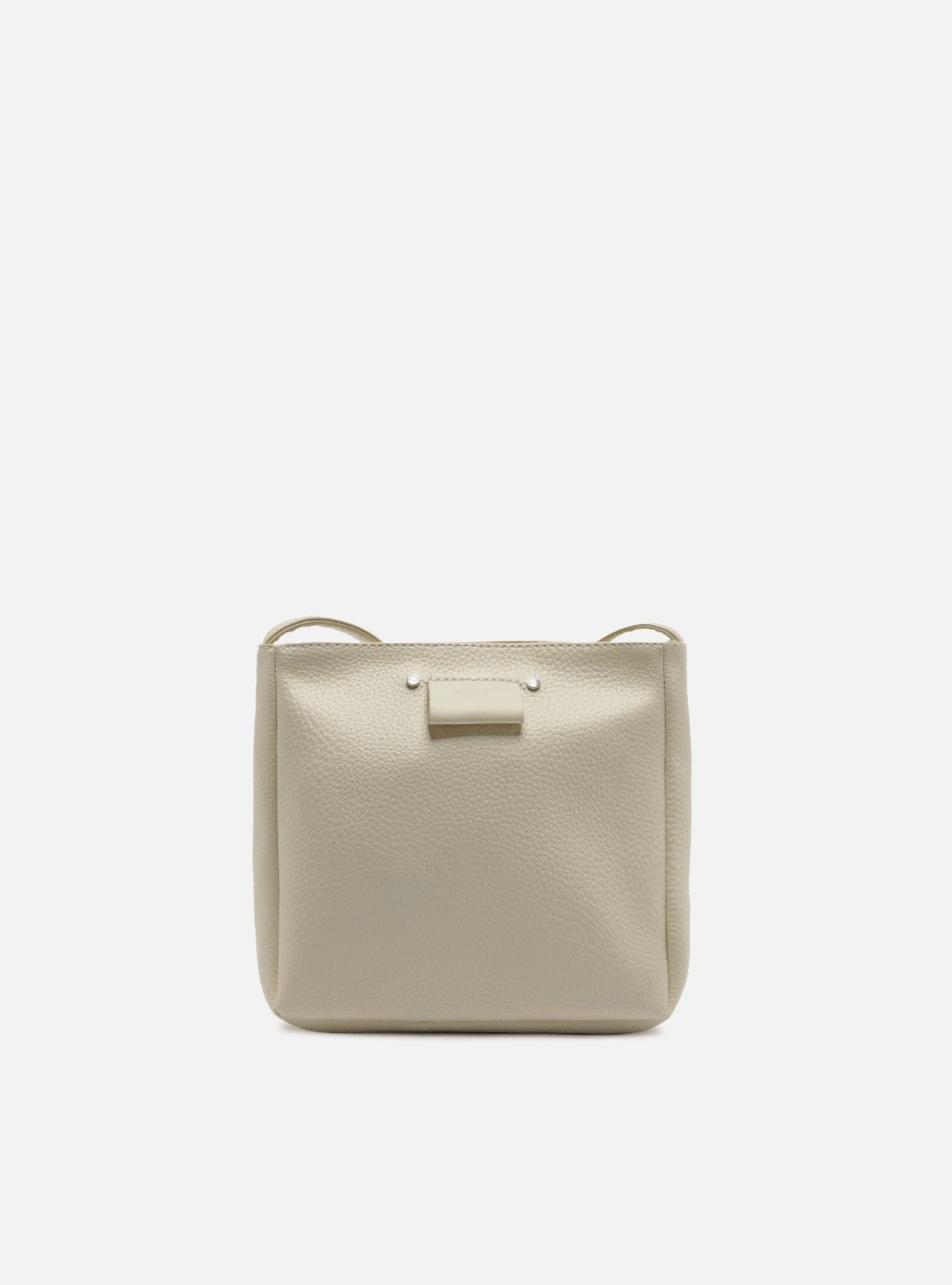 Bolsa Tiracolo Branca Pequena Metais