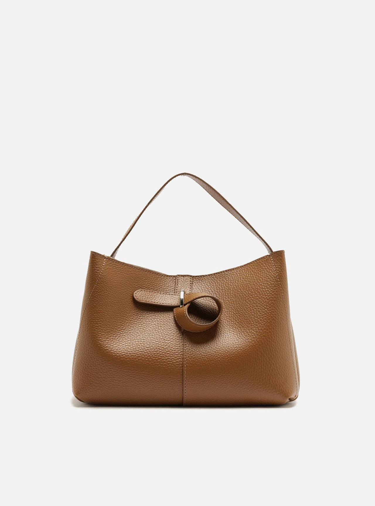 Bolsa Tote Marrom Média Laço