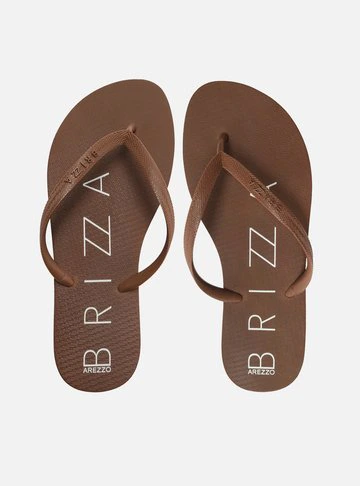 Chinelo de Dedo Marrom Básico Brizza