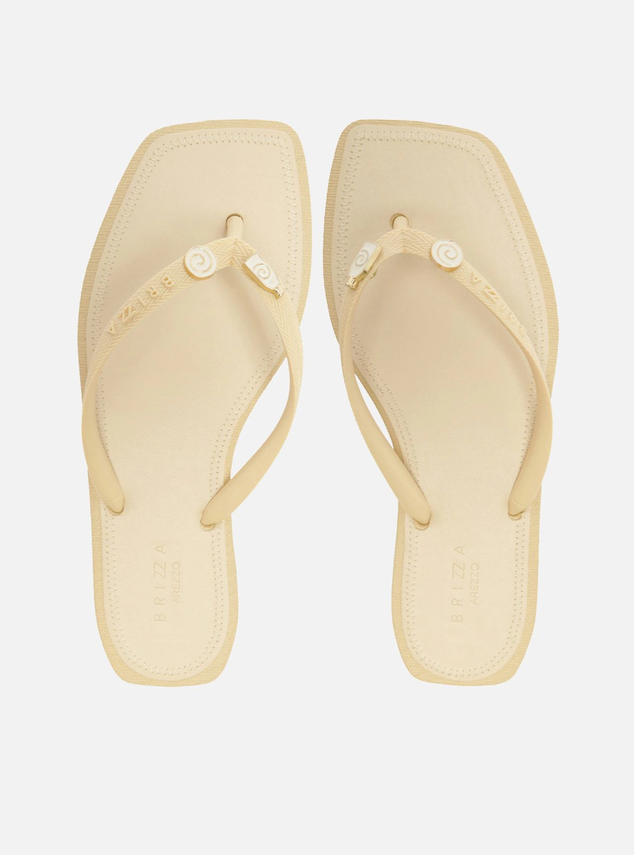 Chinelo Off White Recouro Square Bacio Di Latte