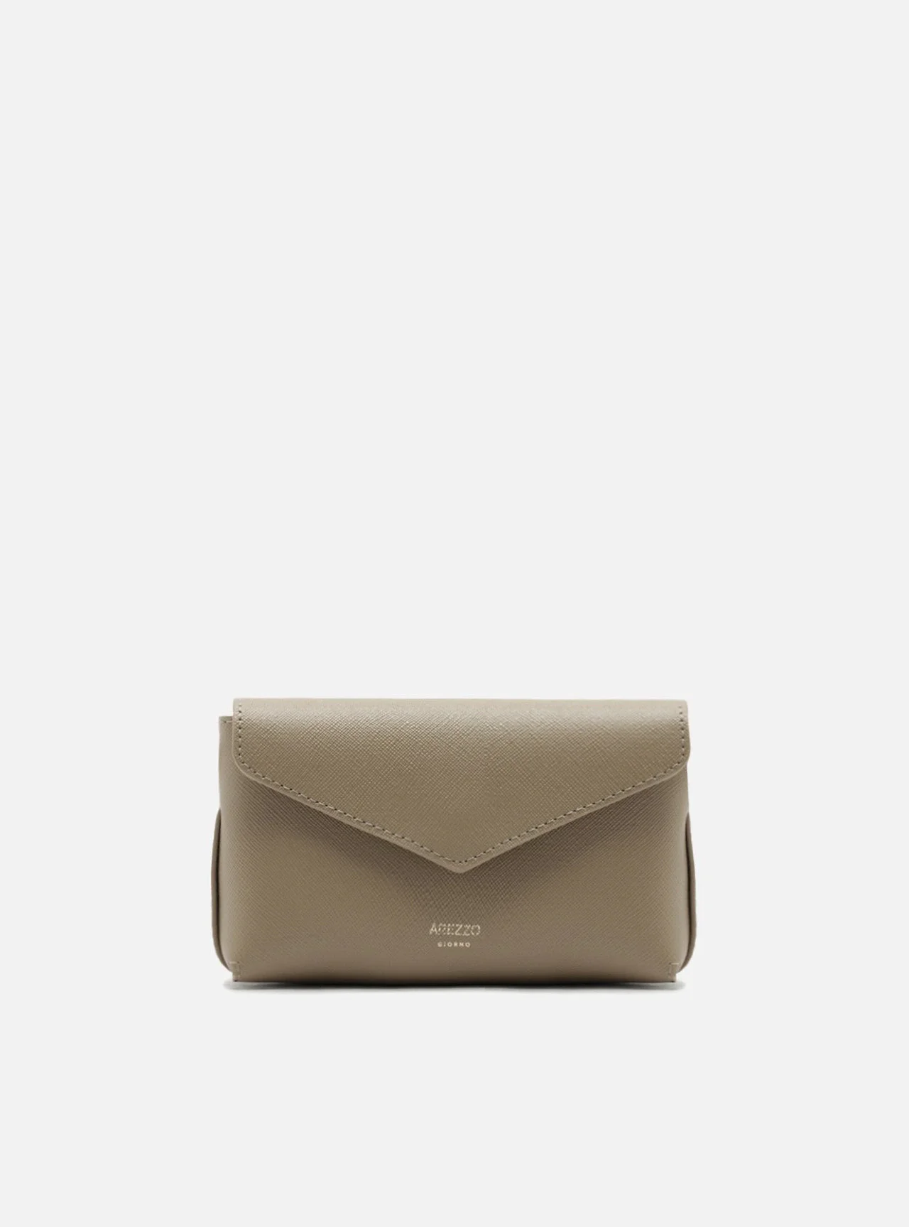 Bolsa Tiracolo Cinza Pequena Envelope