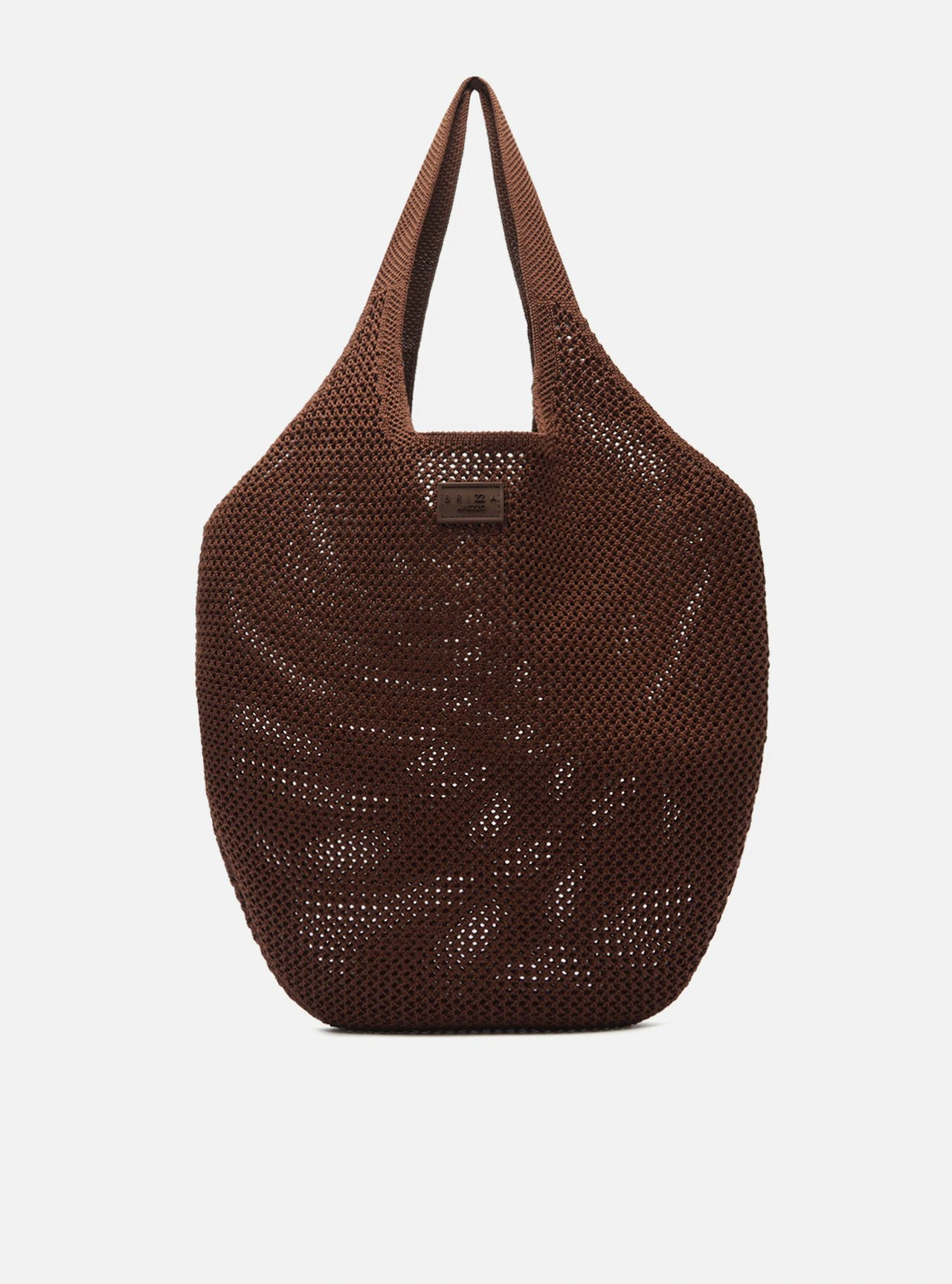 Bolsa Shopping Marrom Knit Grande Brizza