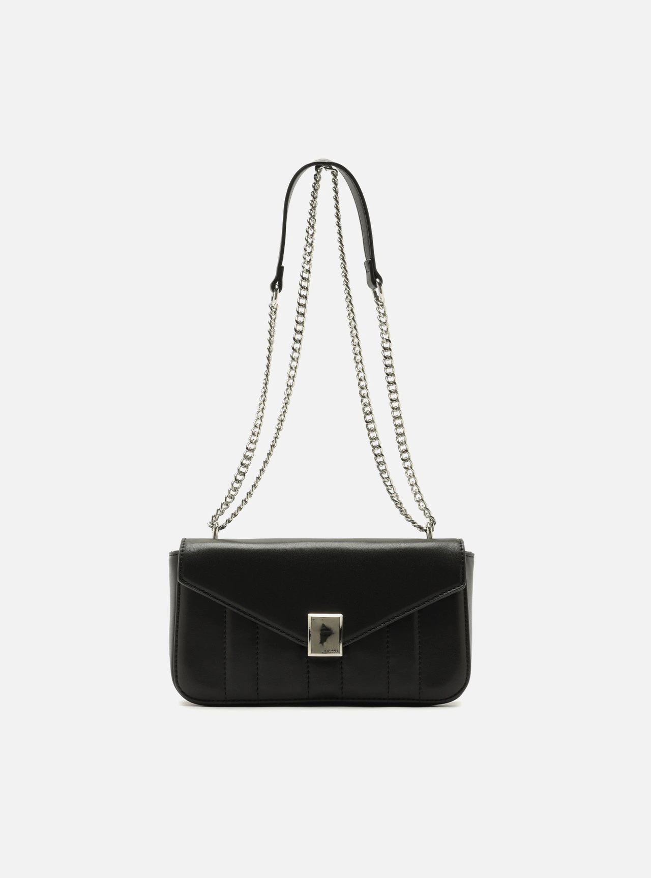 Bolsa Tiracolo Preta Pequena Corrente