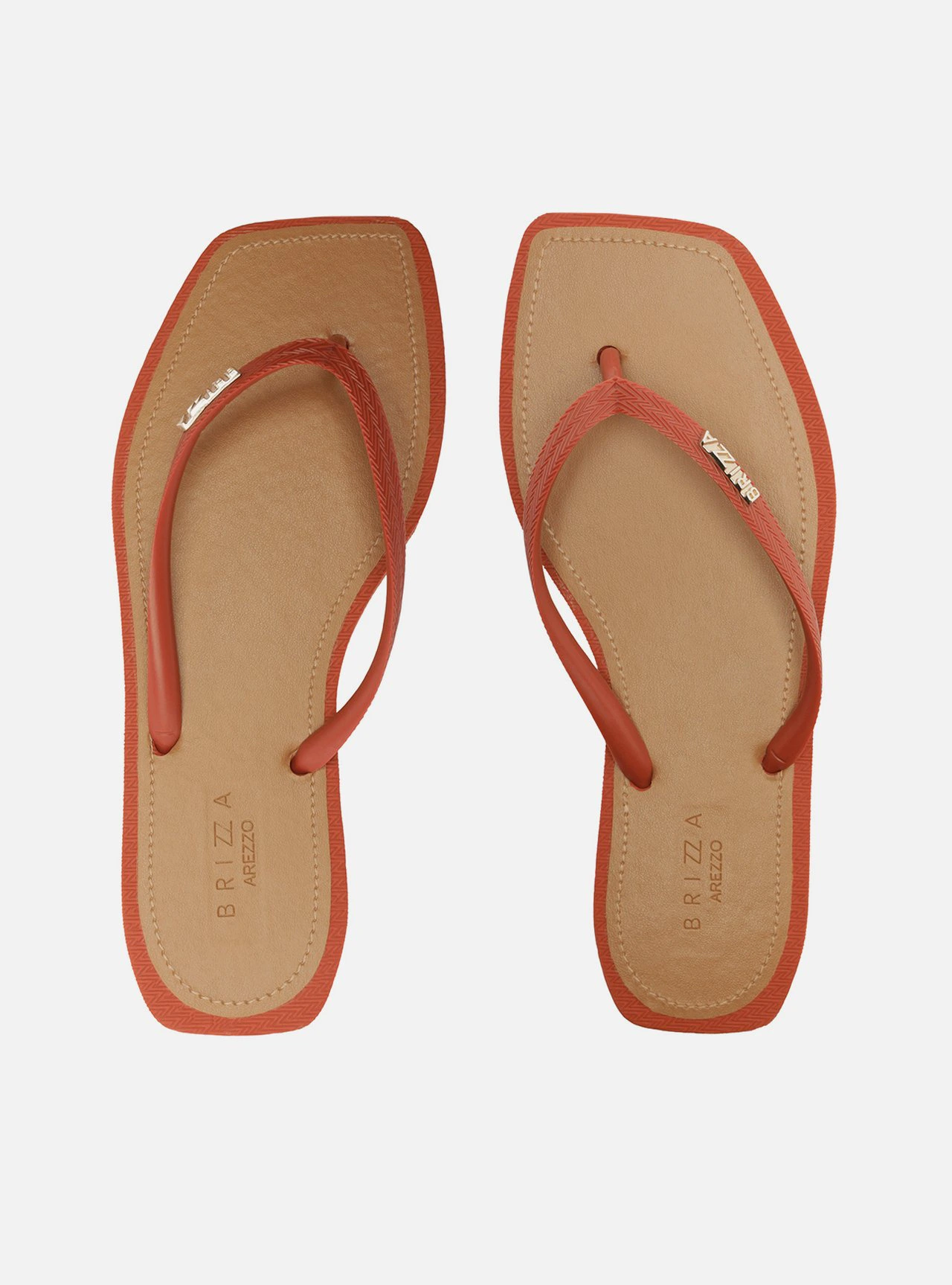 Chinelo de Dedo Terracota Recouro Square Brizza