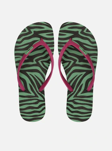 Chinelo de Dedo Multicolorido Estampa Brizza