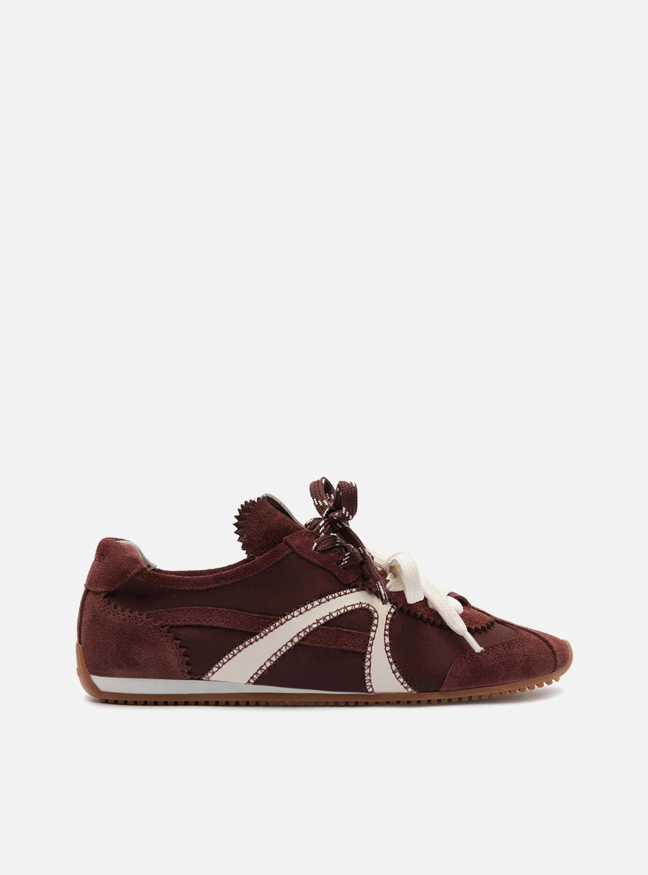 Tênis Marrom Suede Bico Redondo Amarração