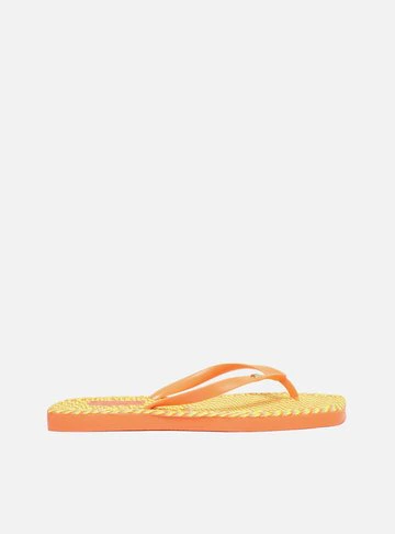 Chinelo de Dedo Laranja Fluo Brizza