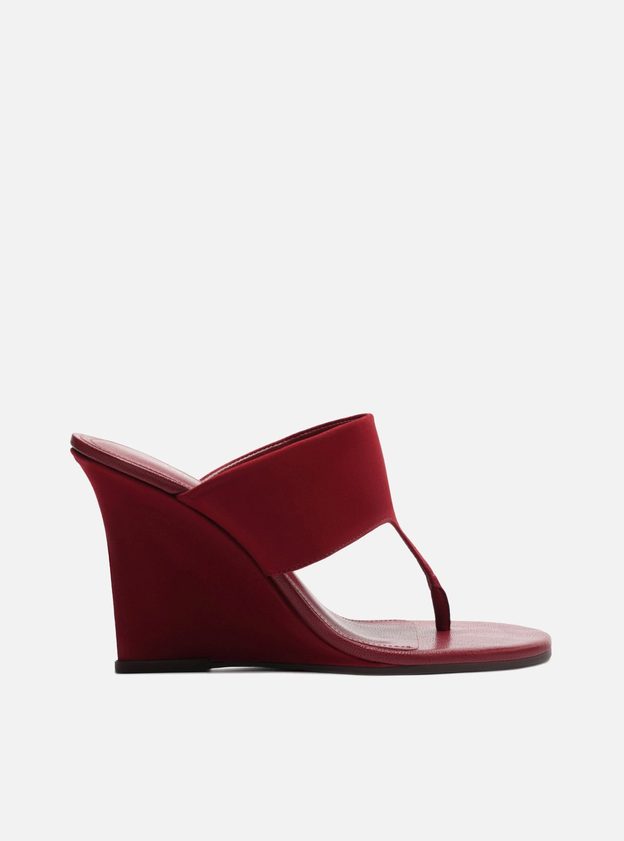 Tamanco Vermelho Nobuck Anabela