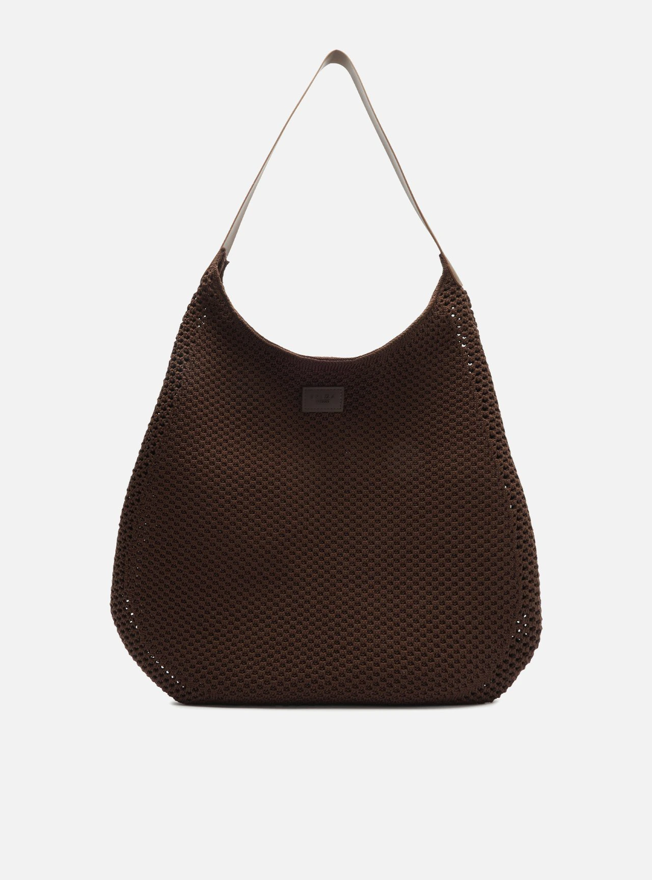 Bolsa Shopping Marrom Knit Grande Brizza