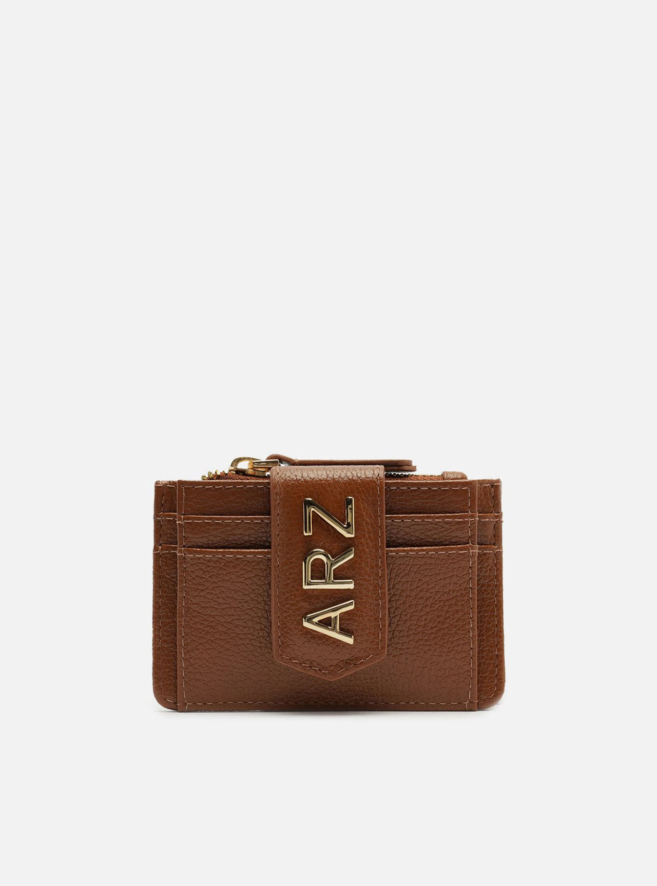 Porta-Cartões Marrom Couro Bolso ARZ