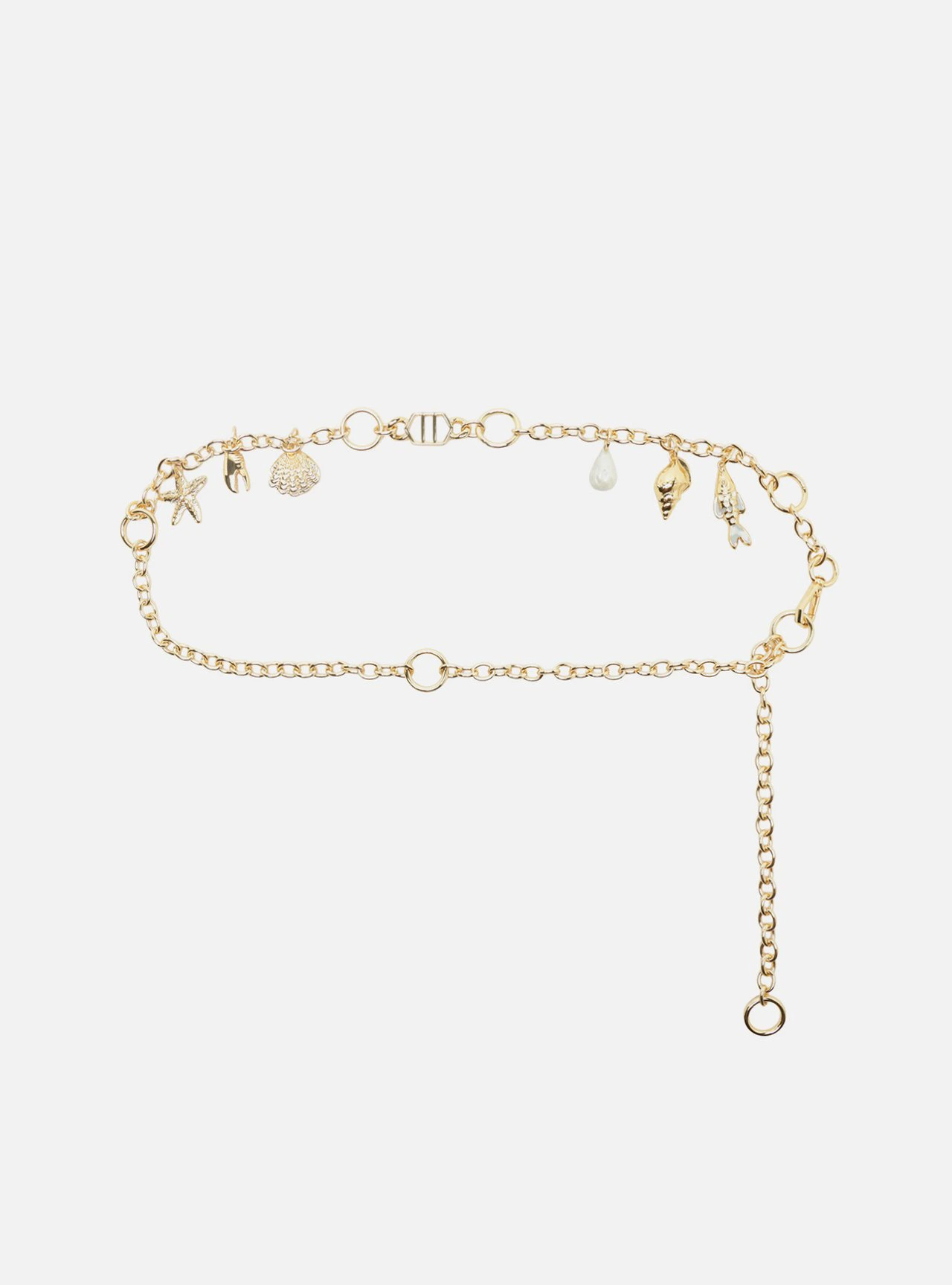 Cinto Corrente Dourado Charms
