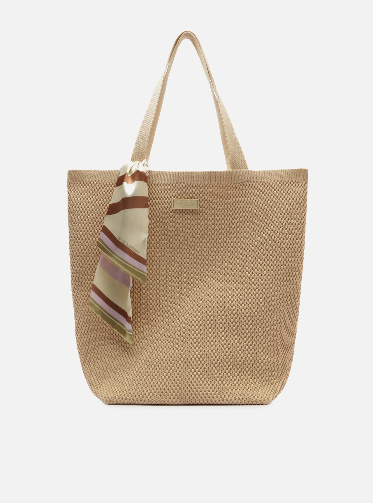 Bolsa Shopping Multicolorida Knit Grande Nó Brizza