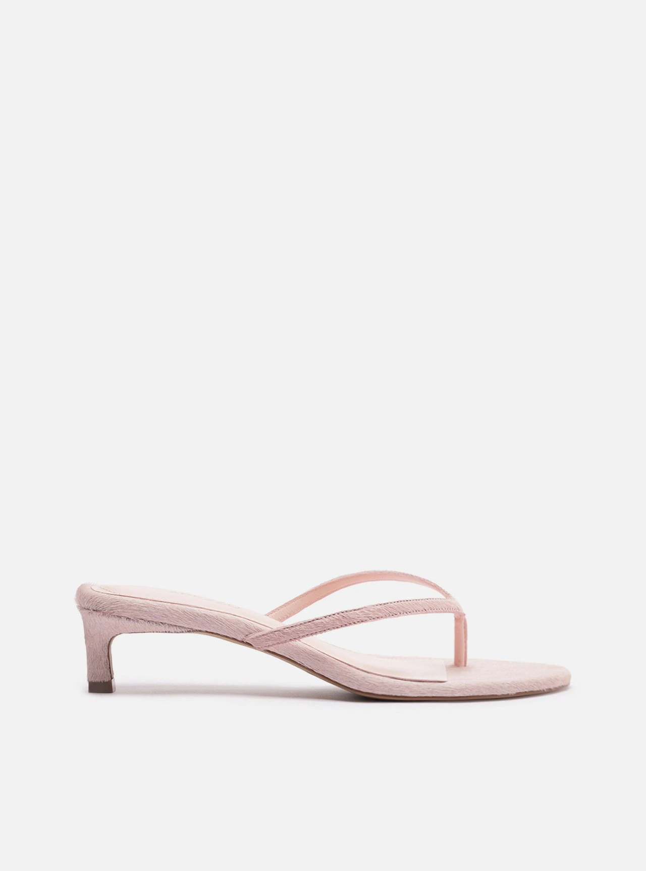 Tamanco Rosa Salto Fino Pelo Zebra