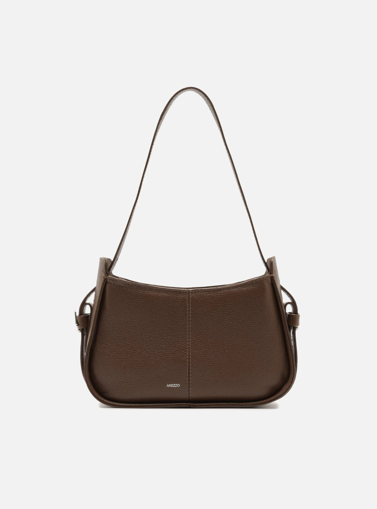 Bolsa Hobo Marrom Couro Média