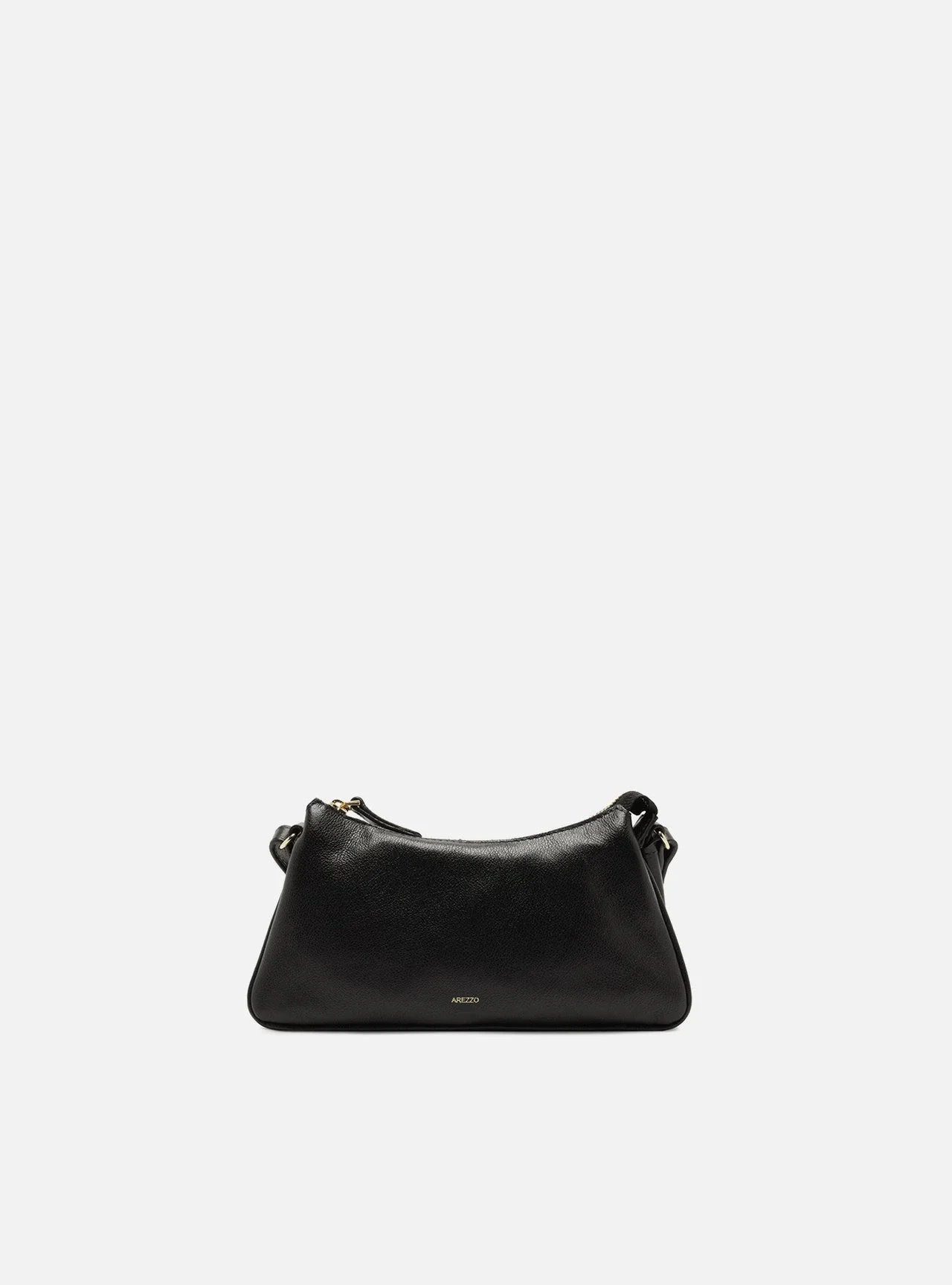 Bolsa Shoulder Preta Couro Pequena