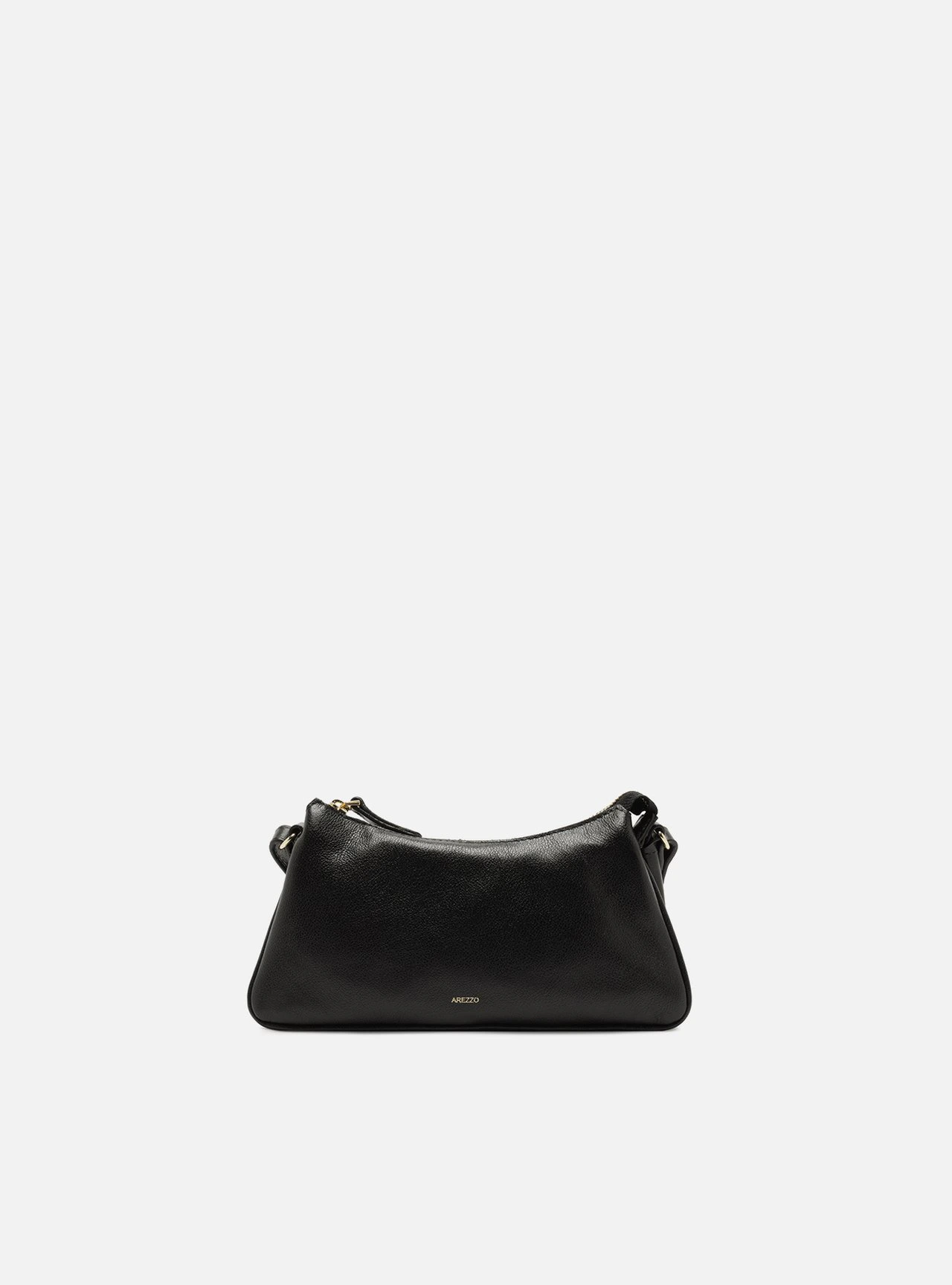 Bolsa Shoulder Preta Couro Pequena