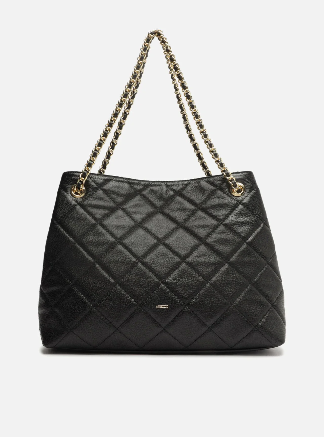 Bolsa Preta Tote Média