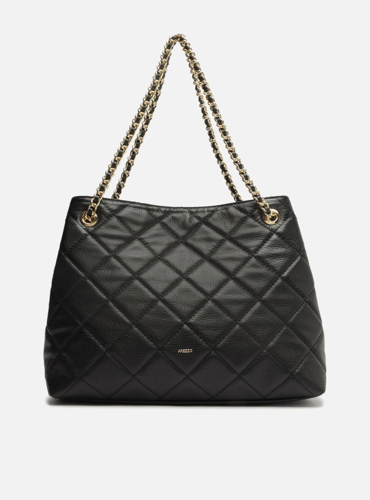 Bolsa Preta Tote Média