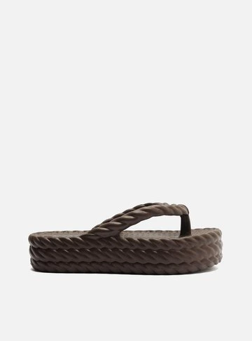 Sandália Marrom Flatform Brizza